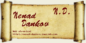 Nenad Dankov vizit kartica